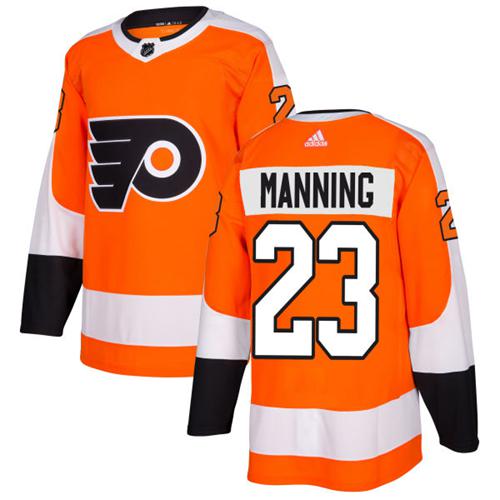 Adidas Men Philadelphia Flyers #23 Brandon Manning Orange Home Authentic Stitched NHL Jersey->philadelphia flyers->NHL Jersey